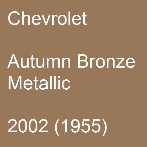 Chevrolet, Autumn Bronze Metallic, 2002 (1955).